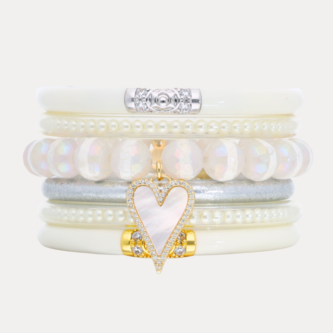 The Ivory Holiday Stack | Bangles, Bracelets, Jewelry | BuDhaGirl