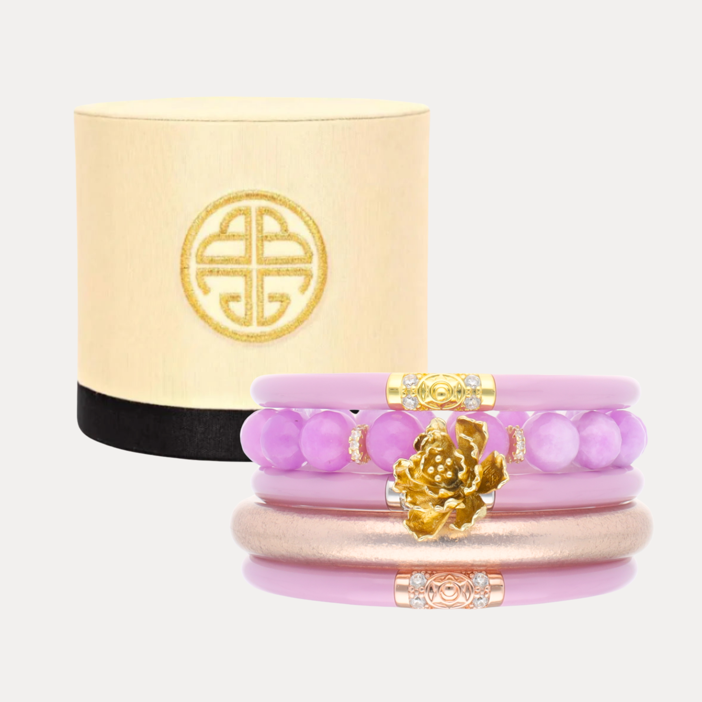 The Lilac Bangle Bracelet Stack Bundle