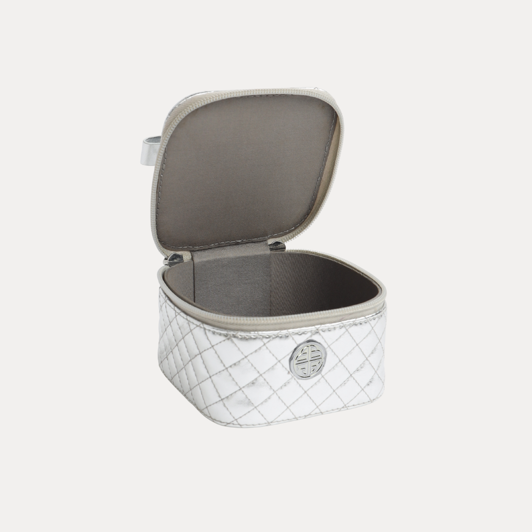 Silver Tiny Coffret Bangle Bracelet Travel Case | BuDhaGirl