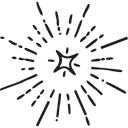 a black and white image of a star