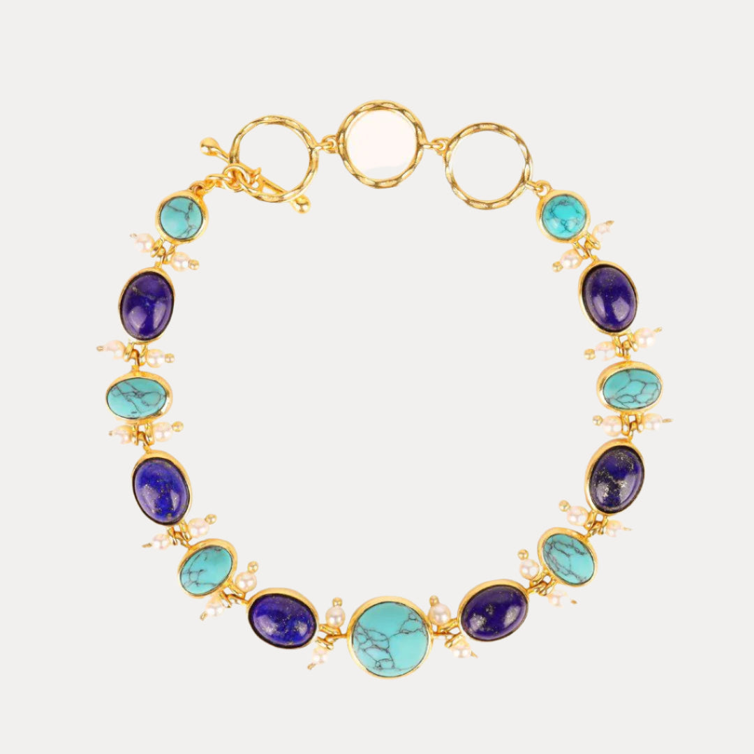 Lia Bracelet - Turquoise & Lapis