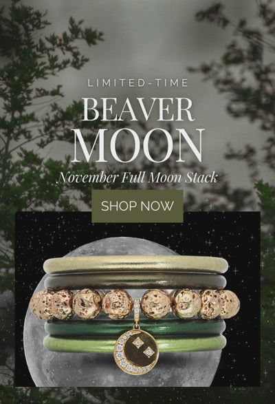 November Beaver Moon Bangle Bracelet Stack of the Month mobile banner| BuDhaGirl