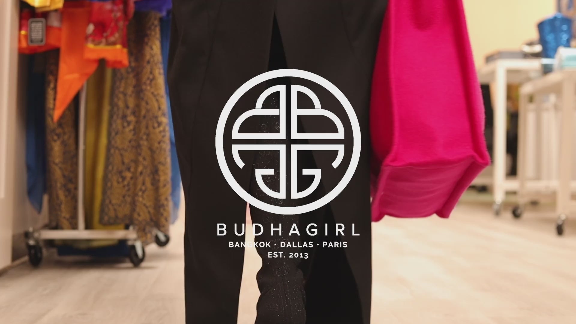 12.01.101.62.SM4,12.01.101.62.MD4,12.01.101.62.LG4,12.01.101.62.XL4, Koi Noir Black and Gold Foil All Weather Bangle Bracelets with BuDhaGirl Enamel Chop Logo Bead | BuDhaGirl