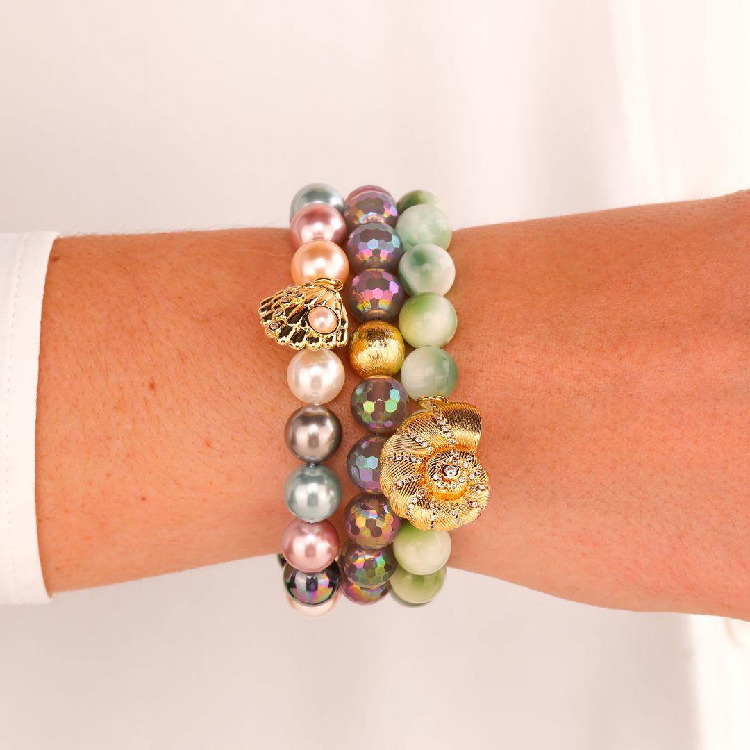 Mélange Beaded Bracelet - Veil