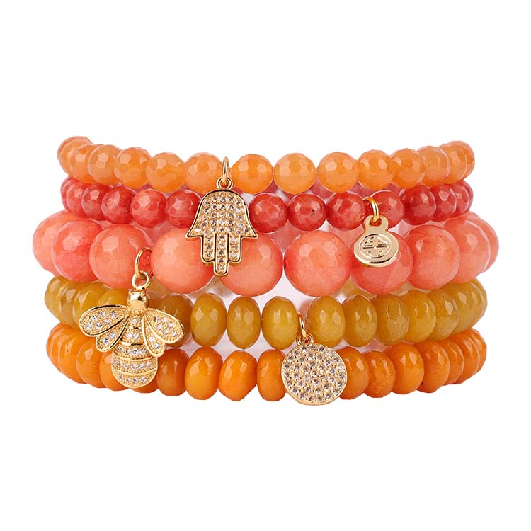 Chamonix - Crystal Beaded Multi Bracelet Set | BuDhaGirl