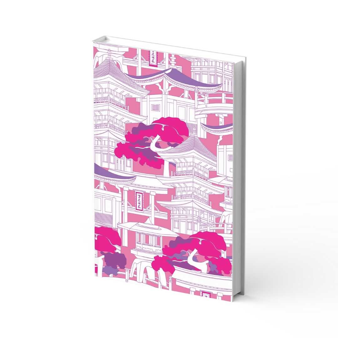 Pink High Quality Journal Notepad | Pagoda Inspired | BuDhaPaper by BuDhaGirl