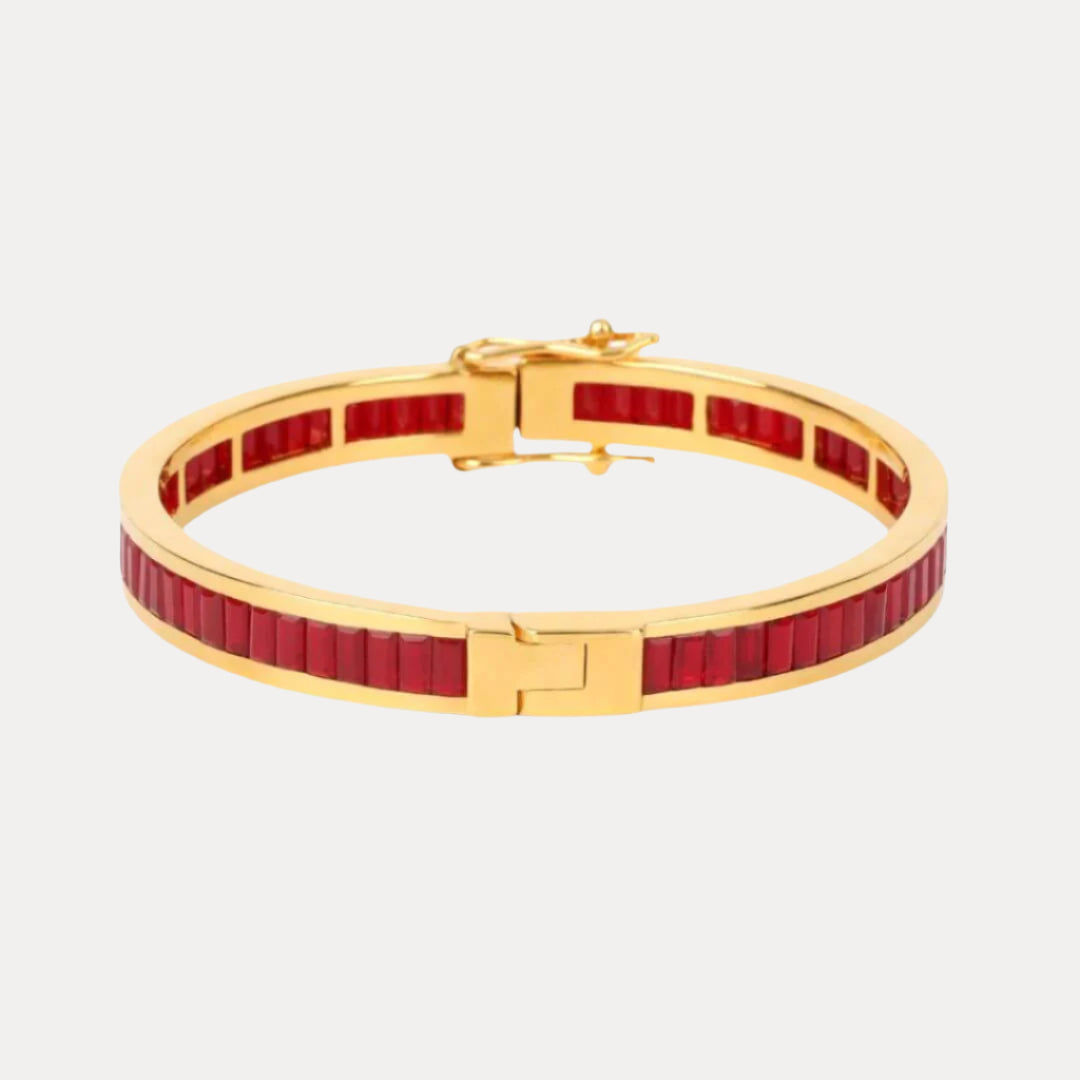 Ruby Gold Dipped Infinity Bracelet | BuDhaGirl