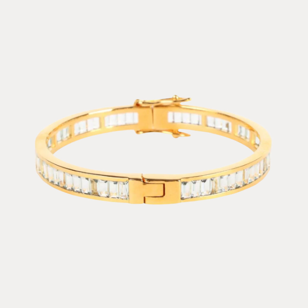 Sky Blue Topaz Gold Dipped Infinity Bracelet | BuDhaGirl