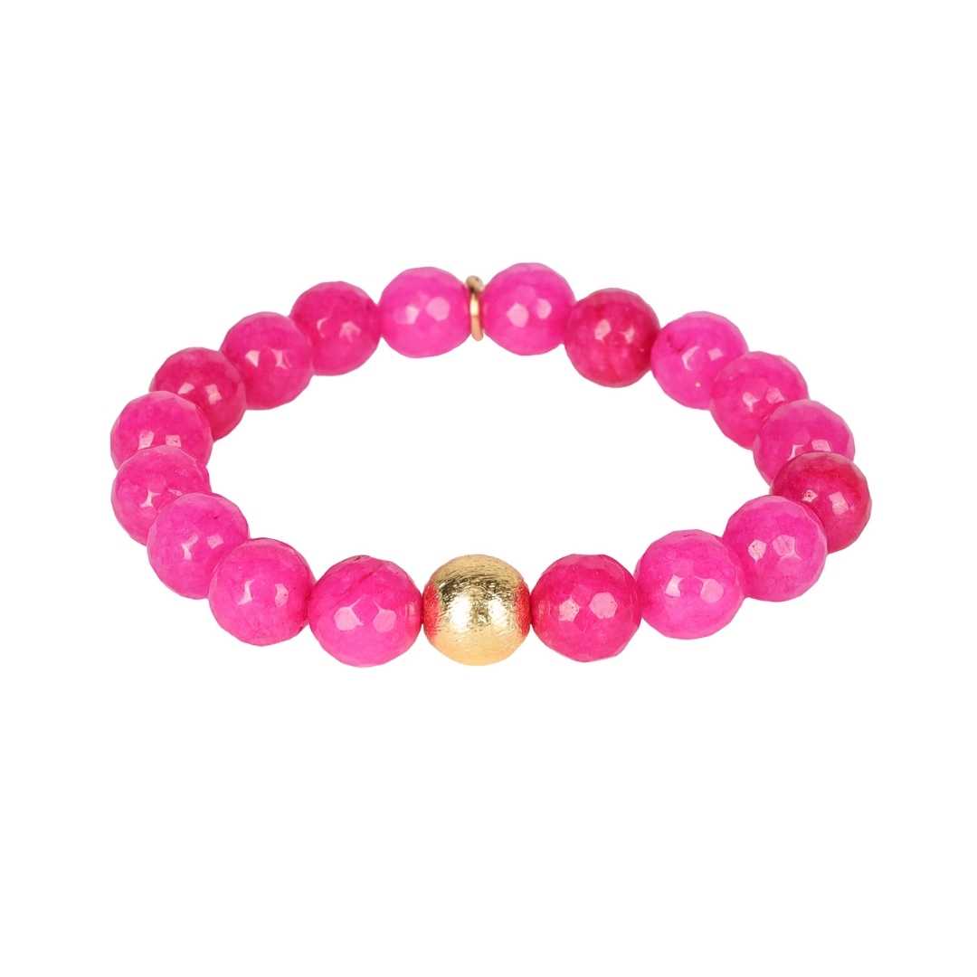 Pink Bianca Beaded Bracelet For Women | BuDhaGirl